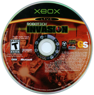 Robotech Invasion media 4 for Xbox